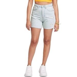 Wild Fable Light Wash Super High-Rise Cutoff Jean Shorts